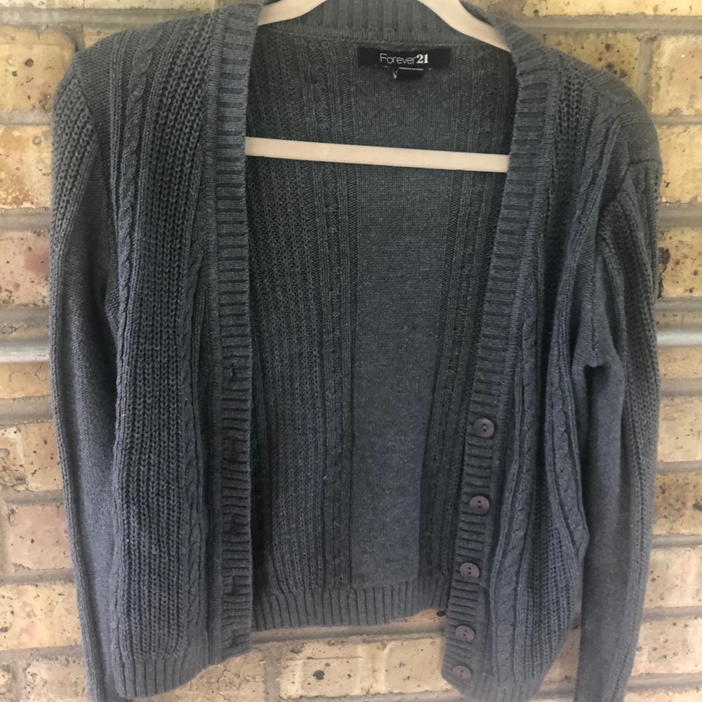 Forever21 grey cardigan!
